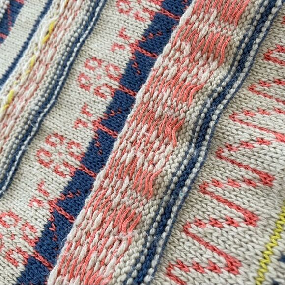 Anthropologie Fiets Voor 2 Orange Mott Sweater S - Picture 5 of 8